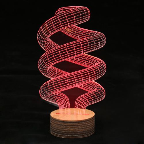 3D Lampe Spirale optische Täuschung