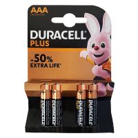4 Duracell Plus Batterien AAA LR03