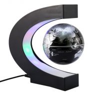 schwebender Globus mit LED Beleuchtung schwarz